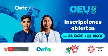  OEFA CEU 2025 - Curso de Extensión Universitaria del OEFA (Convocatoria 2024)