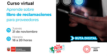 Curso online "Aprende sobre libro de reclamaciones para proveedores"  de PRODUCE