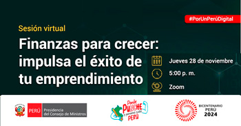  Evento online "Finanzas para crecer: impulsa el éxito de tu emprendimiento"