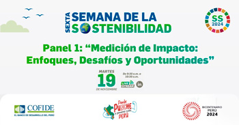 Evento online "Medición de impacto: enfoques, desafíos y oportunidades" del Cofide