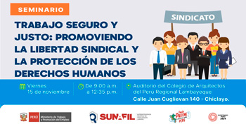  Seminario gratis Trabajo seguro y justo: promoviendo la libertad sindical y la protección de los derechos humanos