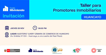  Taller gratuito para "Promotores Inmobiliarios" de la Cámara de Comercio de Huancayo