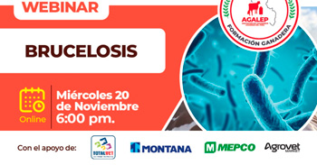 Webinar online "Brucelosis" de Agalep