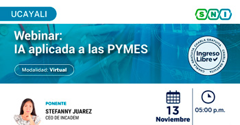  Webinar online gratis "Conoce como la IA puede beneficiar a las PYMES"