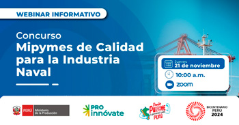 Webinar online "Mipymes de Calidad para la Industria Naval" del PROinnóvate