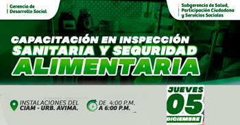  Capacitación presencial Inspección sanitaria y seguridad alimentaria de la Municipalidad Distrital de Mala