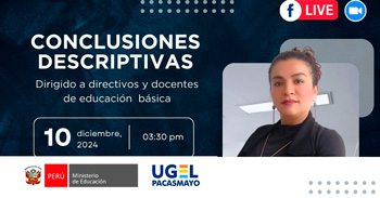  Capacitación online "Conclusiones Descriptivas" de la Ugel Pacasmayo