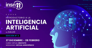 Curso online  gratis con certificado "Inteligencia Artificial en Salud" del INSNSB