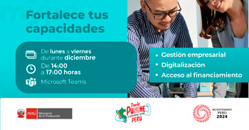 Cursos online gratis para MYPES del Ministerio de Producción