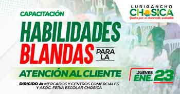  Capacitación presencial "Habilidades blandas para la atención al cliente"