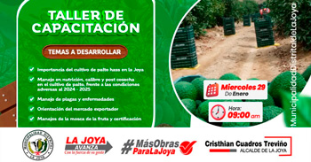  Capacitación presencial "Productores de palta Hass"  de la Municipalidad Distrital de La Joya