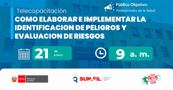  Capacitación online  Como elaborar e implementar la identificación de peligros y evaluación de riesgos del MINSA