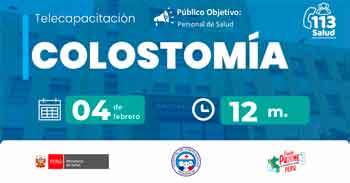 Capacitación online gratis "Colostomía" del MINSA