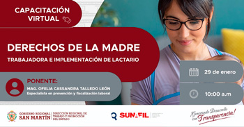  Capacitación online gratis " Derechos de la madre Trabajadora e Implementación de Lactario " 