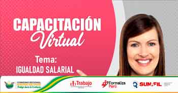 Capacitación online gratis "Igualdad Salarial"  de la DRTPE de Madre de Dios