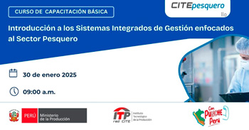  Capacitación online "Introducción a los Sistemas Integrados de Gestión enfocados al Sector Pesquero" 