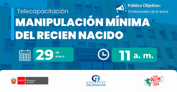  Capacitación online  "Manipulación mínima del recién nacido"  del MINSA