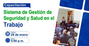  Capacitación online "Sistema de Gestión de Seguridad y Salud en el Trabajo" de la DRTPE Apurímac