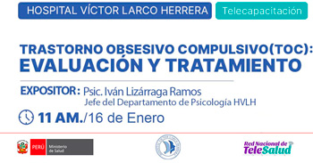  Capacitación online  "Trastorno obsesivo compulsivo (TOC): evaluación y tratamiento" del MINSA