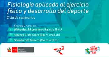 Capacitaciones online gratis: Fisiología Aplicada al Ejercicio Físico y Desarrollo del Deporte del IPD