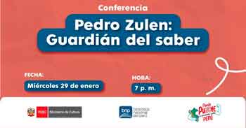  Conferencia presencial "Pedro Zulen: Guardián del saber" de la BNP