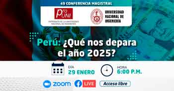  Conferencia online gratis "¿Qué nos depara el año 2025?" de la UNI