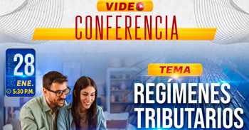 Conferencia online gratis "Regímenes Tributarios" de la DRTPE de Tacna