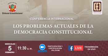 Conferencia online  "Los problemas actuales de la democracia constitucional" del CEC