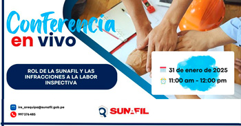  Conferencia online "Rol de la SUNAFIL y las infracciones a la labor inspectiva" 