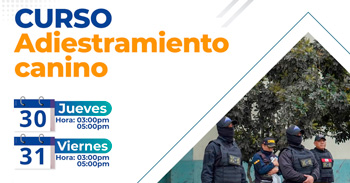  Curso presencial gratis "Adiestramiento Canino" de la Municipalidad Distrital del Rímac