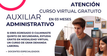 Curso online gratis "Auxiliar administrativo" de ADMINLAB Capacitación