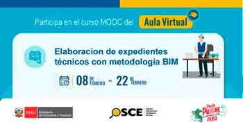  Curso online gratis con certificado "Elaboración de expedientes técnicos con metodología BIM" del OSCE