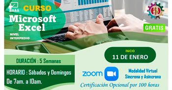  Curso Online Gratuito de Excel Nivel Intermedio del Iestp Paiján