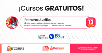  Curso online gratis "Primeros auxilios" de la Municipalidad Provincial de Huamanga