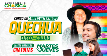 Curso online gratis "Quechua Nivel Intermedio" de la Municipalidad de Lurigancho - Chosica