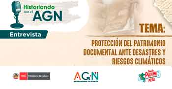  Evemto online "protección del patrimonio frente a desastres y riesgos climáticos" del AGN