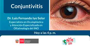  Evento  online gratis "Conjuntivitis" del  MINSA