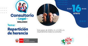  Evento online gratis "Repartición de herencia"del MINJUSDH