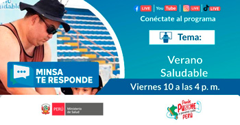  Evento online gratis "Verano Saludable" del  MINSA