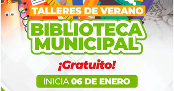  La Municipalidad de San Juan de Lurigancho ofrece talleres gratuitos de verano Biblioteca municipal