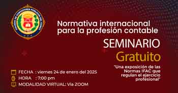  Seminario online gratis "Normativa Internacional para la Profesión Contable"