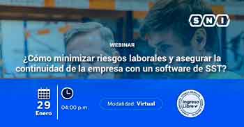 Webinar online ¿Cómo minimizar riesgos laborales y asegurar la continuidad de la empresa con un software de SS?