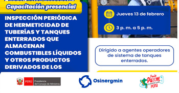  Capacitación presencial "Fiscalización del servicio público de electricidad" del OSINERGMIN