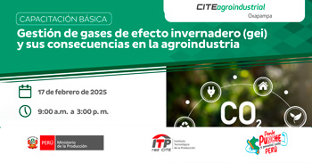   Capacitación online "Gestión de gases de efecto invernadero (gei) y sus consecuencias en la agroindustria"