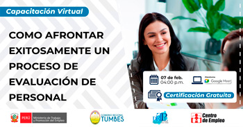  Capacitación online gratis "Como afrontar exitosamente un proceso de evaluación de personal" 