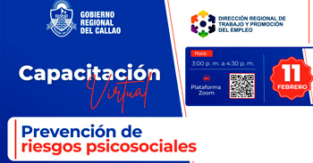  Capacitación online "Prevención de Riesgos Psicosociales" de la DRTPE del Callao