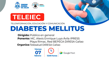  Charla online " Diabetes Mellitus " de la Diresa Callao