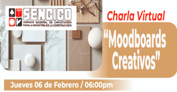  Charla virtual gratis "Moodboars Creativos" del SENCICO