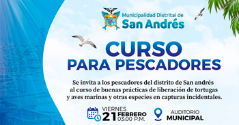  Curso presencial "Buenas prácticas de liberación de tortugas, aves marinas en capturas incidentales" 