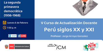  Curso virtual de Actualización Docente "Perú siglos XX y XXI" del Museo José Carlos Mariátegui